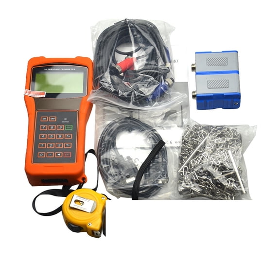 TUF-2000H Digital Ultrasonic Flowmeter Flow Meter With Standard Transducer TM-1 Measuring Range DN50-700mm