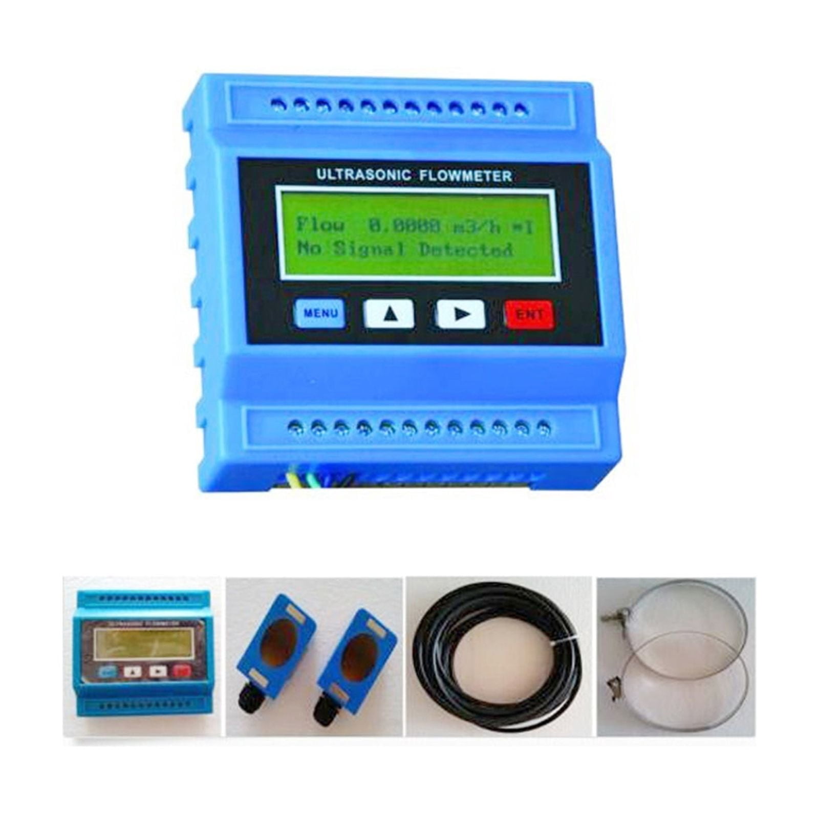 TUF-2000M-TM-1 Digital Liquid Ultrasonic Flowmeter Water Flow Meter ...