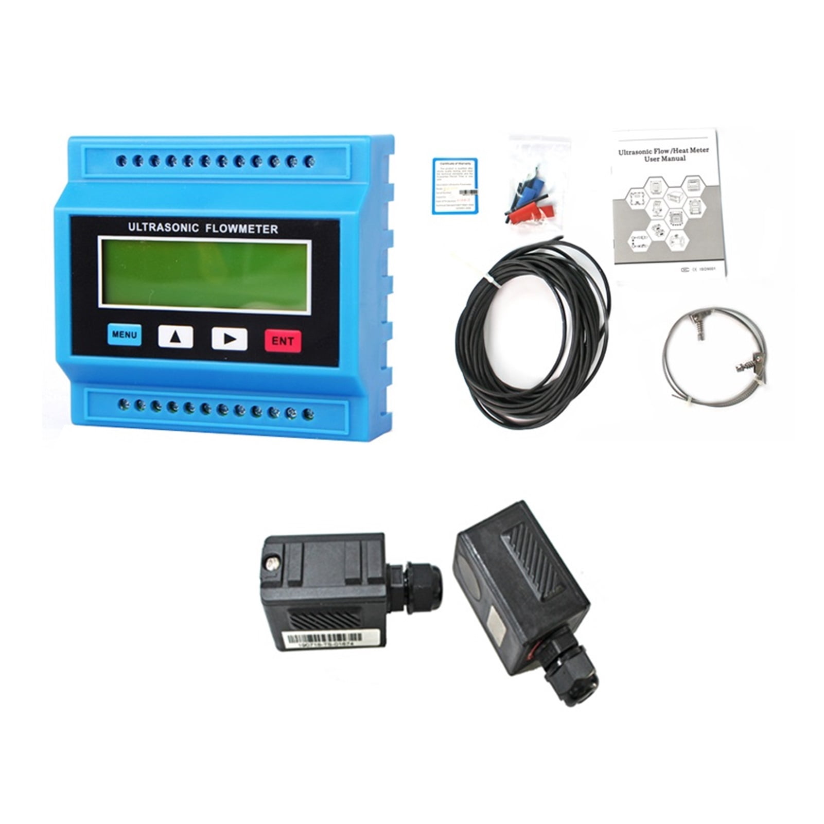 TUF-2000M Ultrasonic Water Flow Meter TS-2 TM-1(DN50~700mm) TL-1-HT(-30 ...