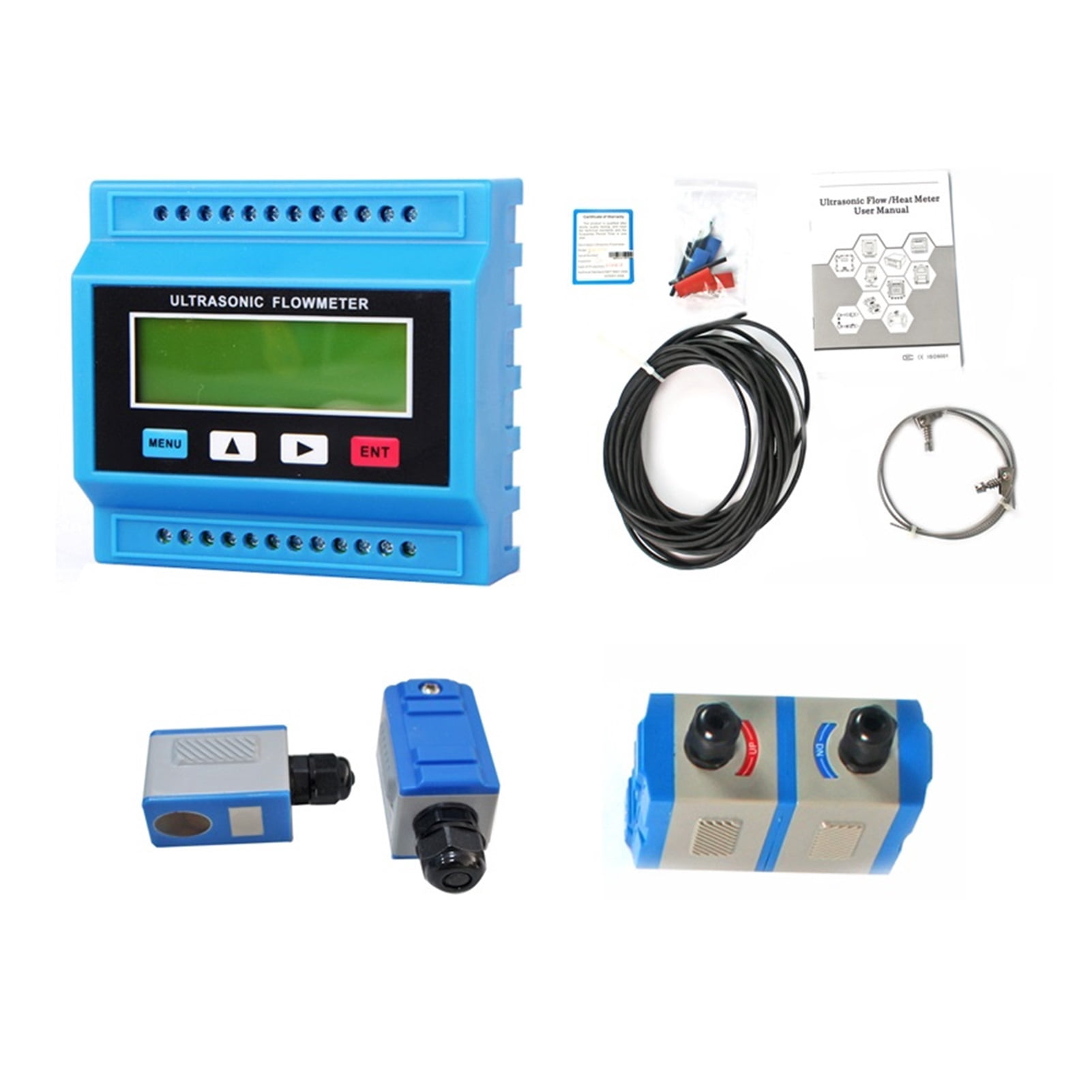 TUF-2000M Ultrasonic Water Flow Meter TS-2 TM-1(DN50~700mm) TL-1-HT(-30 ...