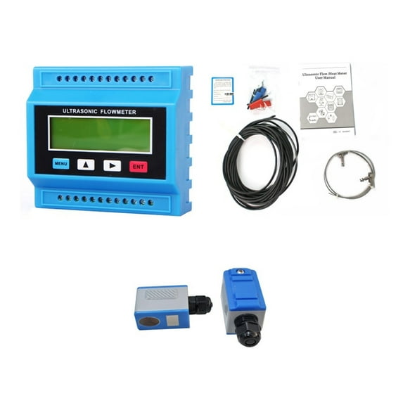 TUF-2000M Ultrasonic Water Flow Meter TS-2/TM-1/TL-1 Transducer Module Digital Liquid Flowmeter Used For Metal Or Plastic Pipe ,High Accuracy