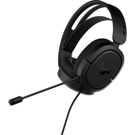 TUF Gaming H1 Gaming Headset - Stereo - Mini-phone (3.5mm) - Wired - 60 Ohm - 20 Hz to 20 kHz - Over-the-ear - Binaural - Ear-cup - 3.94 ft Cable - Uni-directional Microphone - Black