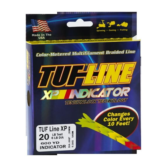 Tuf-Line XP Indicator Braided Line 30lb 600yd