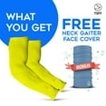 thumbnail image 1 of TUFF Arm Sleeves for Men Women -Tattoo Cover up Sleeves to Cover Arms, Sun Protection - Perfect for Cycling Golf Running Driving (Yellow HI VIS), 1 of 7