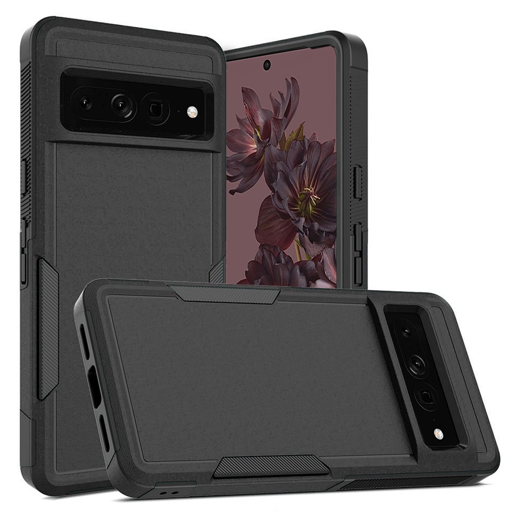 TUFF Hybrid Armor Case for Google Pixel 7 Pro - Black - Walmart.com