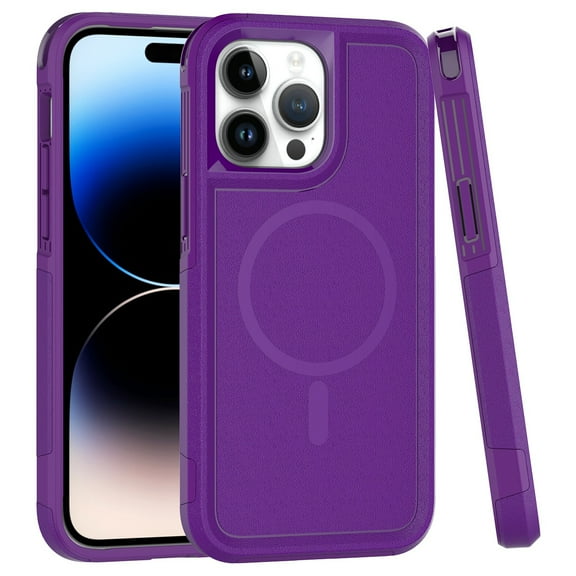 TUFF Hybrid Armor Case with MagSafe for iPhone 15 Pro - Purple