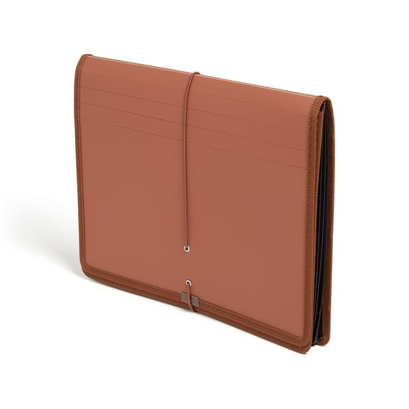 Smead Tuff Heavy Duty Reinforced Expanding Wallet with Button & String Closure Letter Redrope