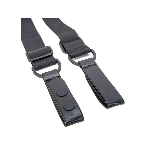 TUFF Products 4-Point Duty Suspenders w/ Adj. H Harness, Black Plain Keepers, 1.5in. Webbing