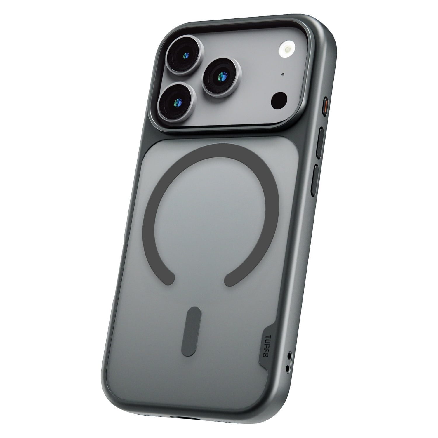 TUFF8 iPhone 18 Pro GlideGuard Mag Case, Smoke Black