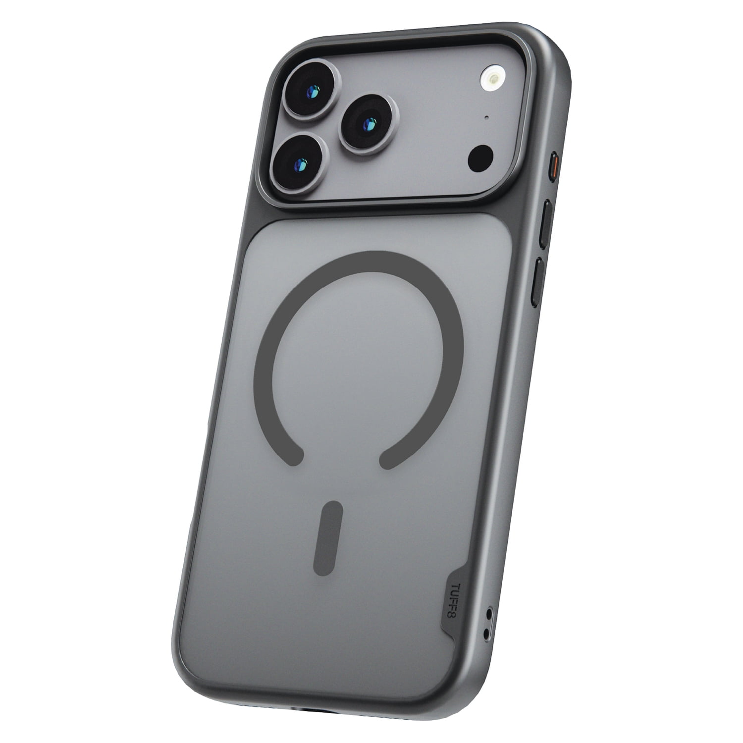 TUFF8 iPhone 18 Pro Max GlideGuard Mag Case, Smoke Black