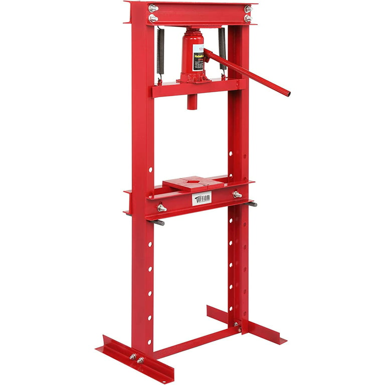 12 Ton Hydraulic Shop Floor Press, HD H-Frame Steel Construction