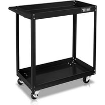 TUFFIOM 2-Shelf Rolling Tool Cart, 220 lbs Capacity, 28.5" x 14.2" x 29.1"