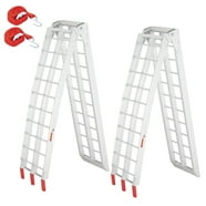 AOILE Steel Loading Ramps 1100 lbs 6 FT, 2Pcs Tri-Fold Portable Ramps ...