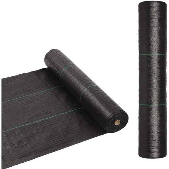 TUFFIOM 3 x 300 FT Weed Barrier Garden Landscape Fabric, UV-Resistance Ground Cover, 125gsm/3.7OZ Heavy Duty Material for Superior Weed Control, Perfect for Greenhouse, Yard, Flower Bed, Garden