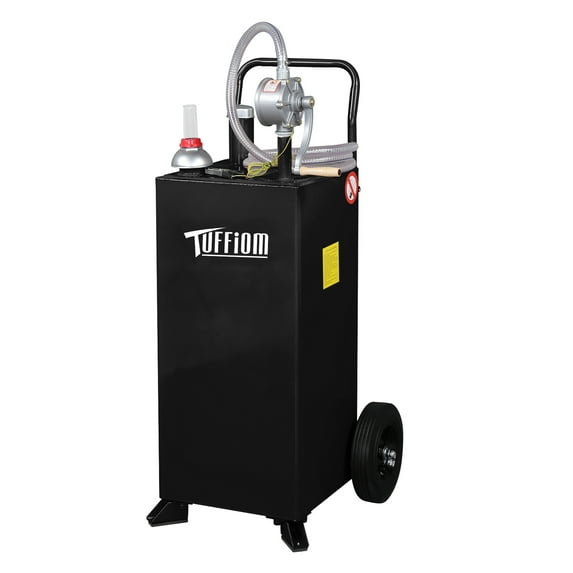 TUFFIOM 30 Gallon Gas Caddy Fuel Gasoline Diesel Storage Tank