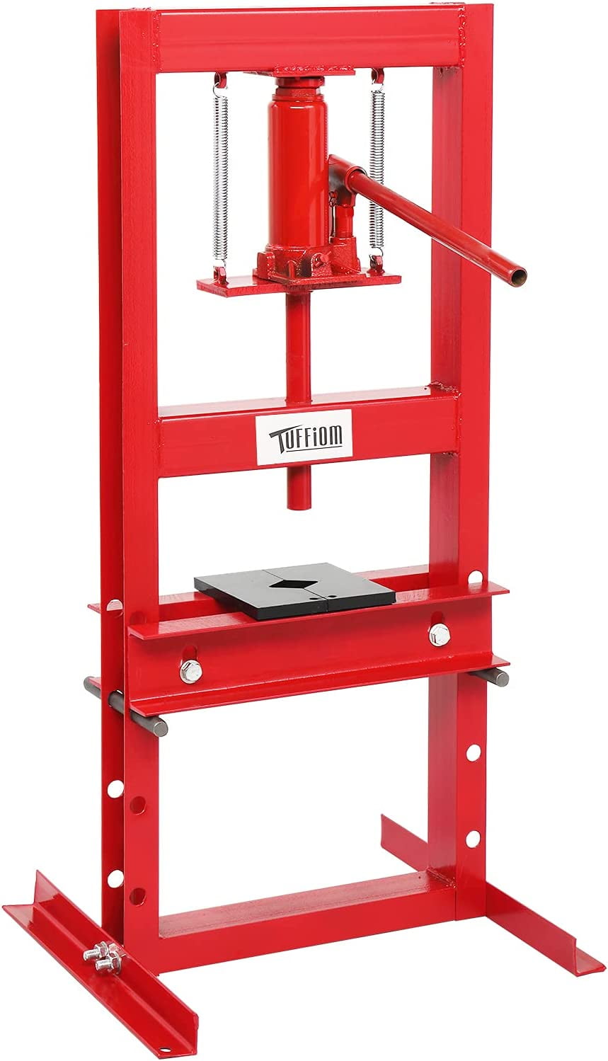TUFFIOM 6Ton Hydraulic Shop Press, Benchtop HFrame Press