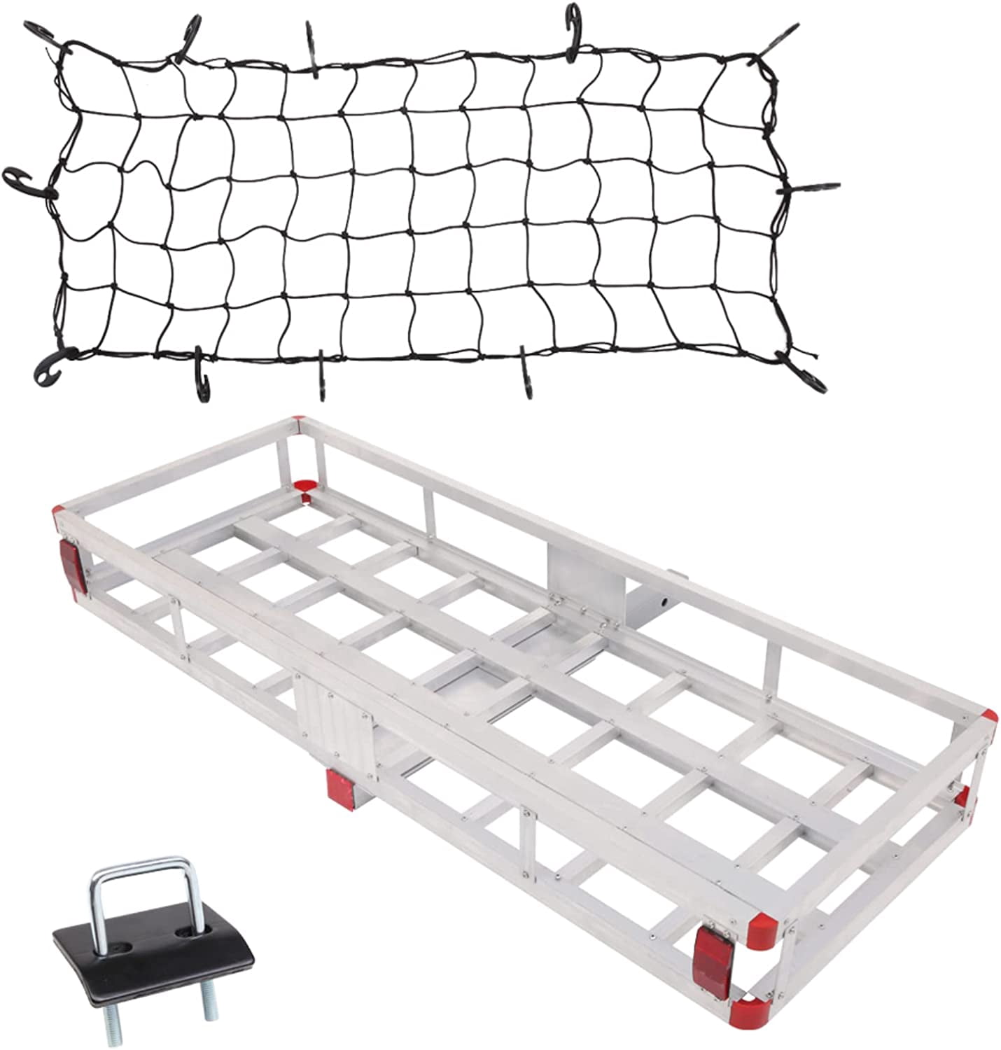 60" Hitch Cargo Carrier - 500LB Capacity 2" Receiver Basket For SUV Truck Van