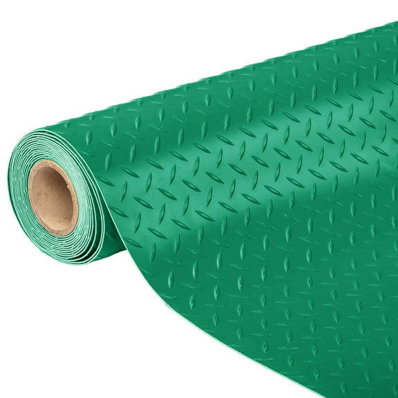 TUFFIOM 7.5 x 17 FT Garage Floor Mat, Thickened Diamond Plate PVC Garage Flooring Roll for Under Car Parking Protect, Floor Mats for Garage, RV Trailer Flooring, Water/Stain Resistant
