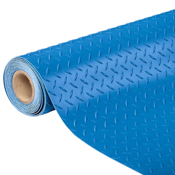 TUFFIOM 7.5 x 20 FT Garage Floor Mat, Thickened Diamond Plate PVC Garage Flooring Roll for Under Car Parking Protect, Floor Mats for Garage, RV Trailer Flooring, Water/Stain Resistant