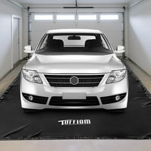 TUFFIOM Containment Mat w/Squeegee, 7'9" x 18' Garage Floor Mats for Under Car, Heavy Duty Waterproof Car Parking Mats for Snow Ice Rain Mud Oil