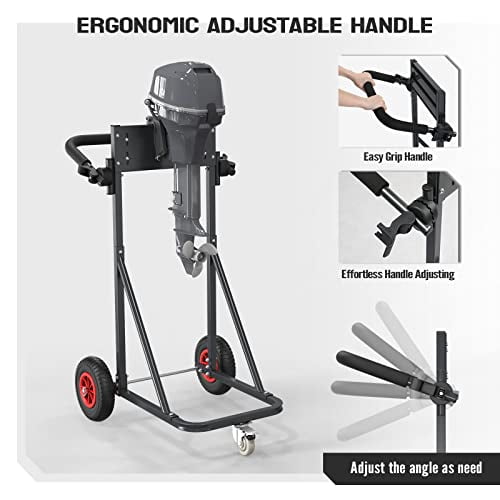 TUFFIOM Outboard Boat Motor Stand, Heavy Duty Outboard Engine Stand