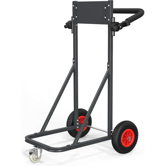 TUFFIOM, Outboard Motor Stand, 440lbs Max Weight Steel 228 in x 196 in x 40 in Dolly
