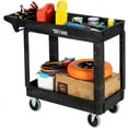 TUFFIOM Plastic Service Utility Cart with Wheels,550lbs Capacity,Heavy