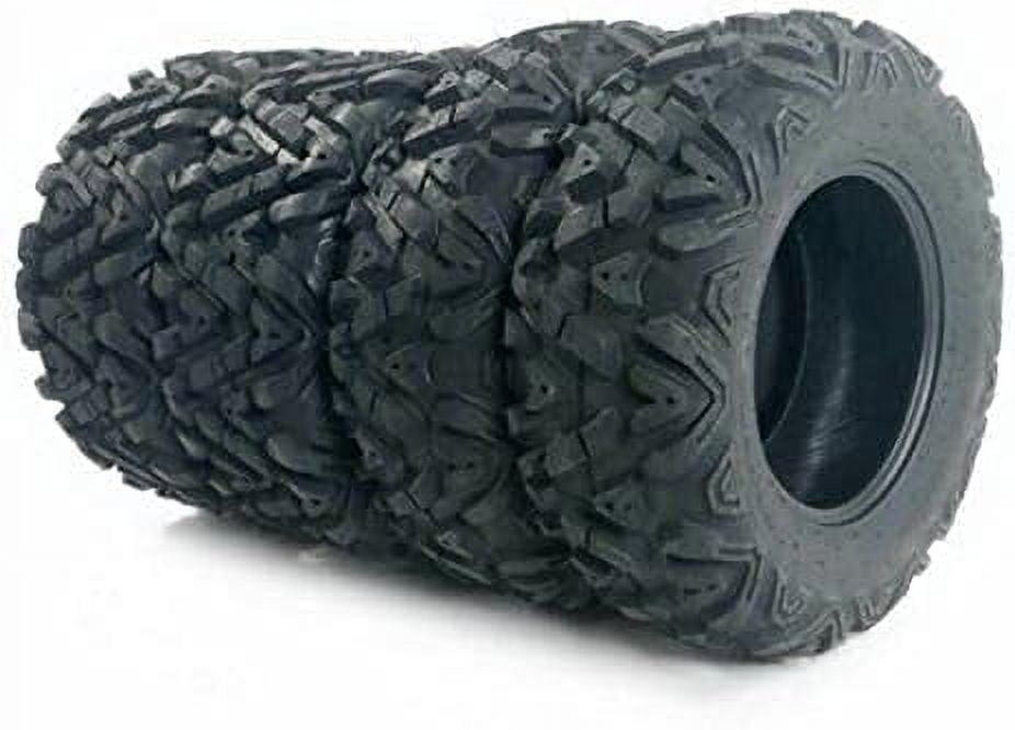 TUFFIOM Set of 4 ATV UTV All-terrain Tires 27x9-12 Front & 27x11-12 Rear, 6 PR, Tubeless