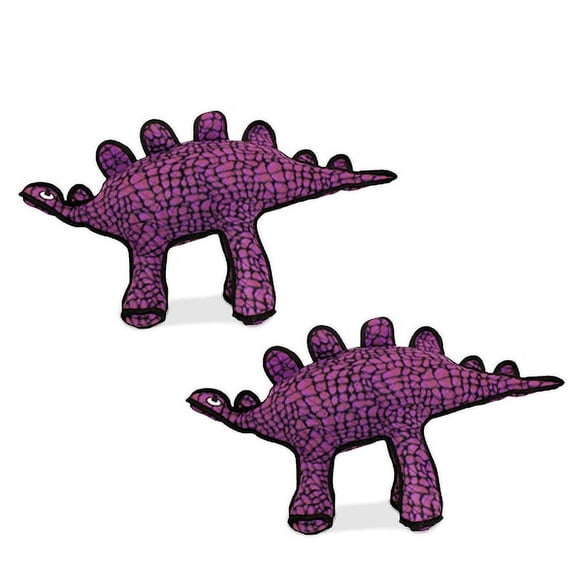 TUFFY® Dinosaur Stegosaurus, 2-Pack Durable Dog Toys