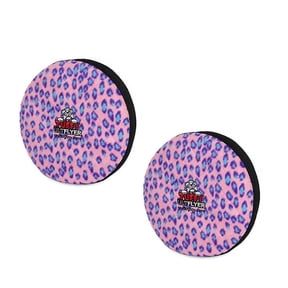 TUFFY® Ultimate Flyer Pink Leopard, 2-Pack, Durable Plush Squeaky Dog Toys