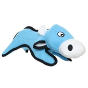 Tuffy Barnyard Cow Durable Plush Squeaky Dog Toy