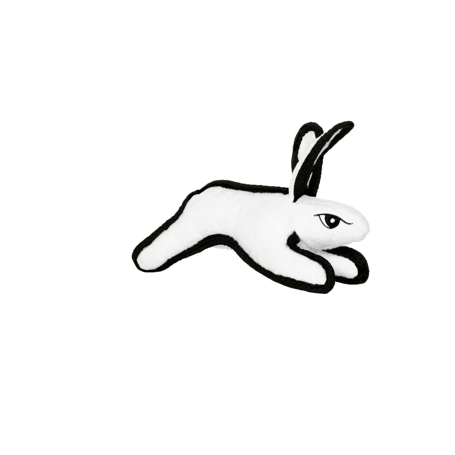 TUFFY® World's Tuffest Soft Dog Toy Junior Barnyard Rabbit White