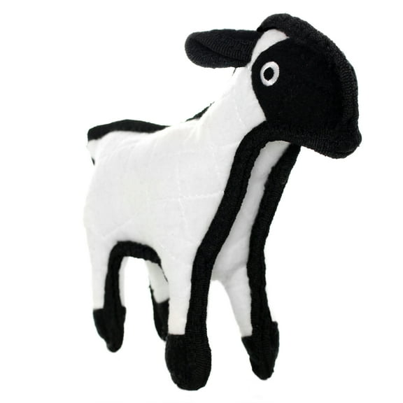 Tuffy Jr Barnyard Sheep Durable Plush Squeaky Dog Toy