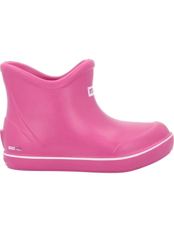 TUFS Kids' Ankle Deck Boot, Rose Violet, Size 10(M)