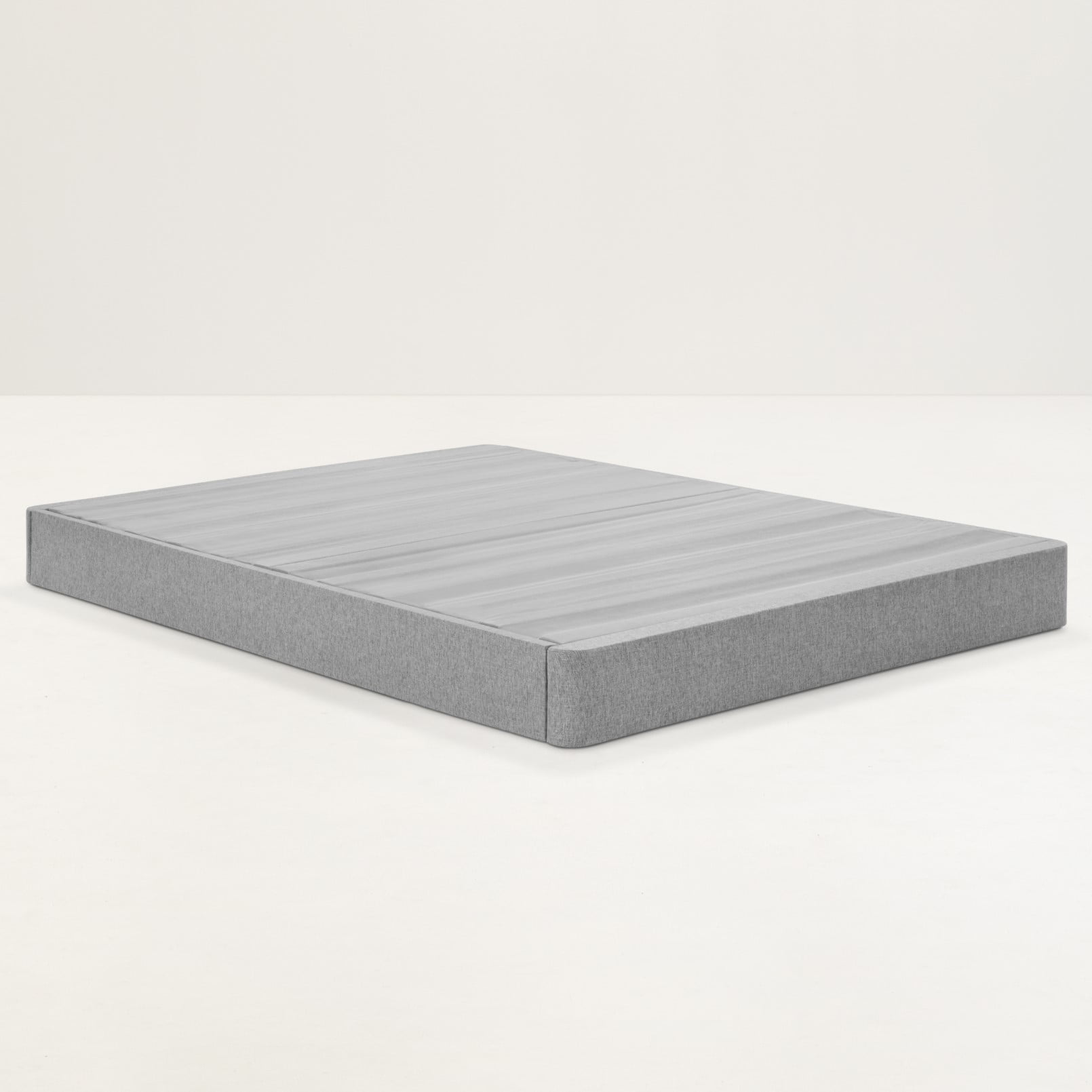 Queen Size Gray Fabric Box Foundation