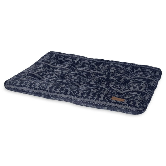 Vibrant Life Jumbo Dog Bed, X-Large Pillow Dog Bed, 48" x 38", Navy Fair Isle