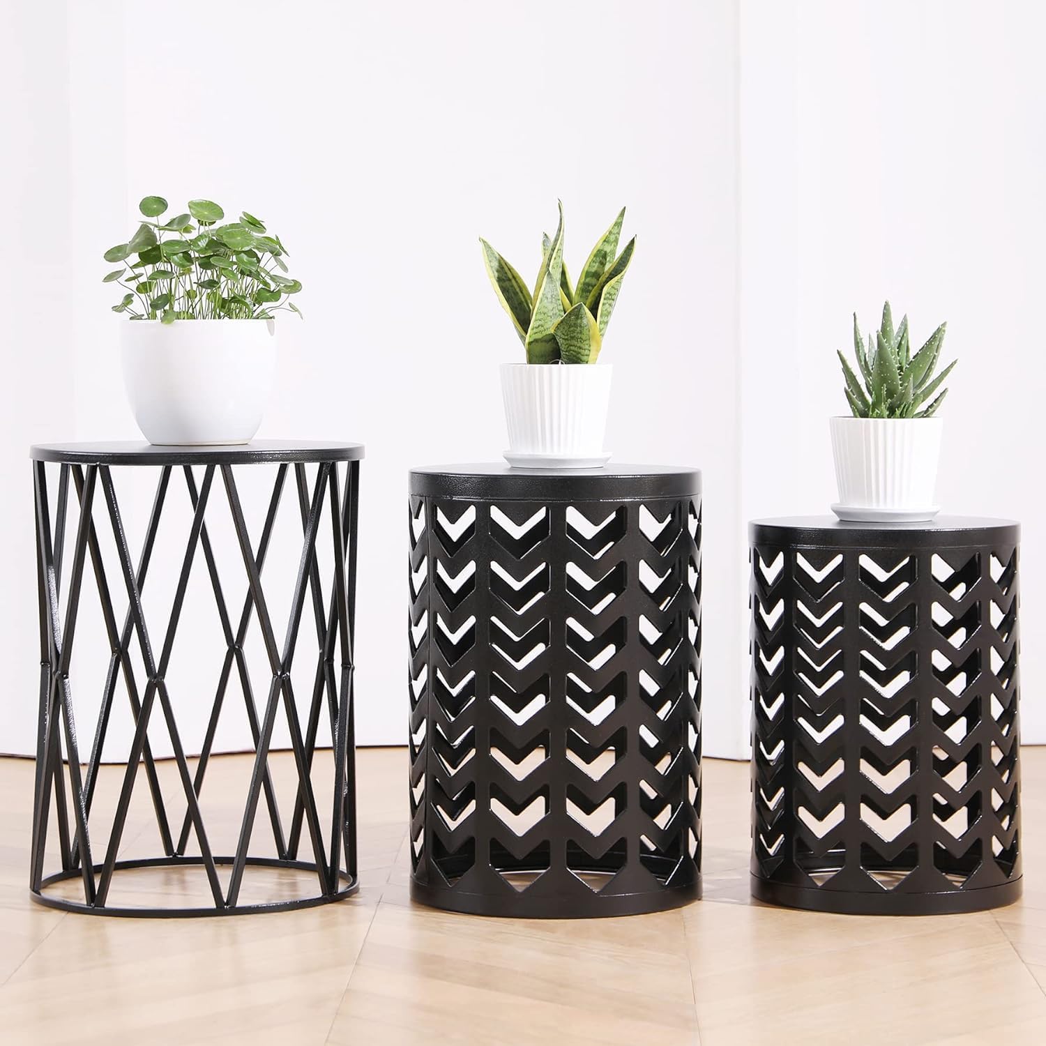 Pure Table Stand TUFVINBOI Metal Side End Tables Nightstand Nesting Round Coffee Table ...