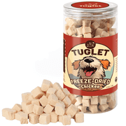 TUGLET Freeze Dried Chicken Dog Treat, Healthy Raw Single Ingredient Chicken Breast Food Toppers, 4.6 oz