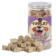 TUGLET Freeze Dried Duck Liver Dog Treats, Raw Single Ingredient Snacks, Healthy Food Toppers, 4.6 oz