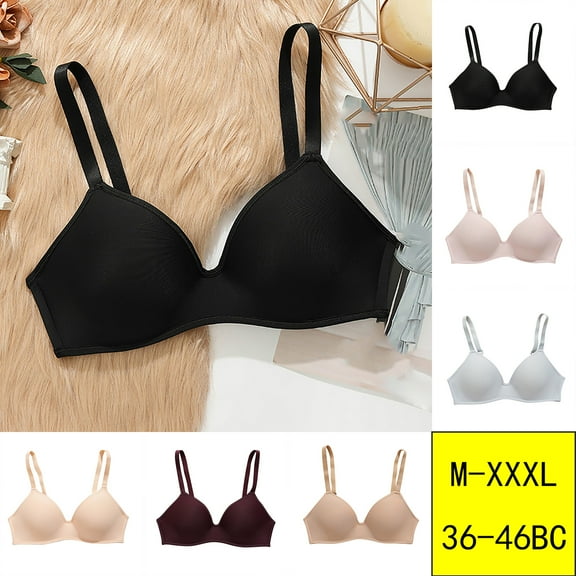 TUGOXIE No Wire Bras for Women Plus Size Purple Lightweight Nylon Ladies Bras,Size 40C