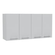 TUHOME 120 Wall Cabinet Engineered Wood Cabinets in White
