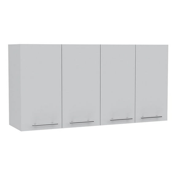 TUHOME 120 Wall Cabinet Engineered Wood Cabinets in  White