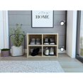 thumbnail image 1 of TUHOME Entryway Stackable Storage Unit, Stackable Cabinet, Four Shelves For Storage, Light Grey, For Living Room, 1 of 7