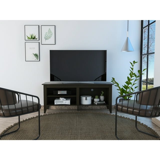 TUHOME Essential TV Stand Black Wengue