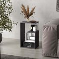 thumbnail image 1 of TUHOME Everet 25" High Side Table, Onix - White, 1 of 5