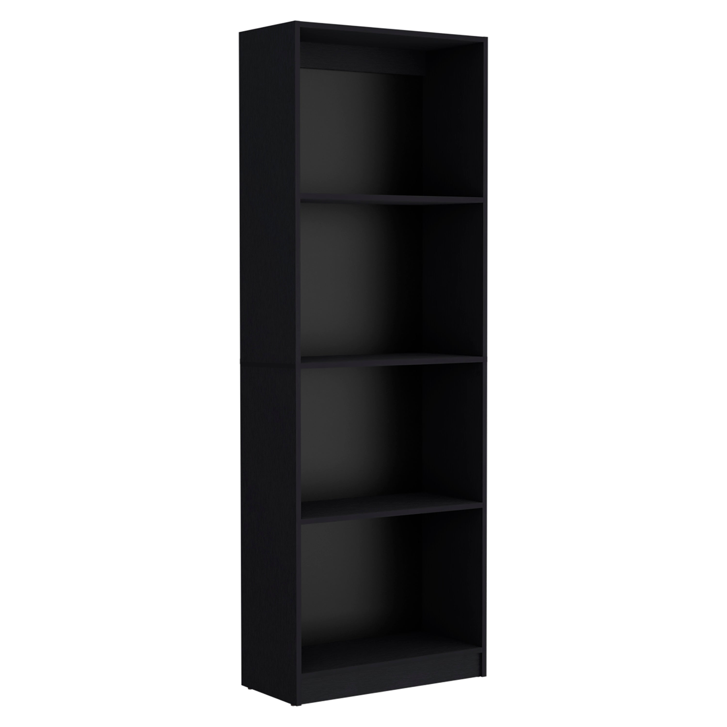 TUHOME Furniture Home 11" Wide Modern Bookcase Display Unit with 4