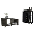 thumbnail image 1 of TUHOME Irvine 2 Piece Living Room Set Multi-color Engineered Wood, 1 of 6