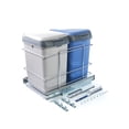 thumbnail image 1 of TUHOME Kitchen Cabinet Doble Waste Bin Container.Silver stainless steel hardware, 1 of 5