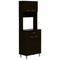 thumbnail image 1 of TUHOME Kitchen Island Cart Victoria  Engineered Wood Kitchen Islands in  Black, 1 of 5