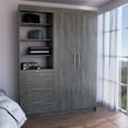 thumbnail image 1 of TUHOME Laska Storage Cabinet  Engineered Wood Gray, 1 of 7